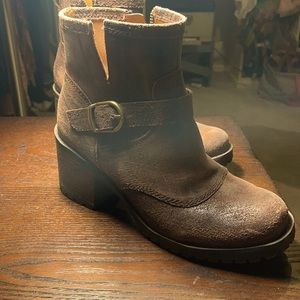 Lucky Brand Brushed Suede Booties